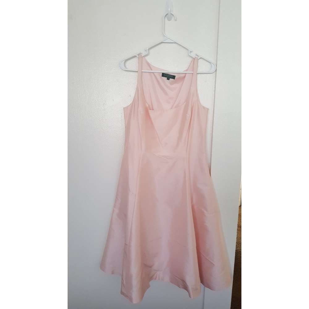 Lauren by Ralph Lauren Pink Taffeta Dress
